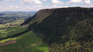Aerial view of Te Horohoroinga o nga ringa o Kahumatamomoe